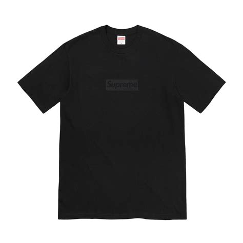 Supreme Tonal Box Logo Tee Black Men's 